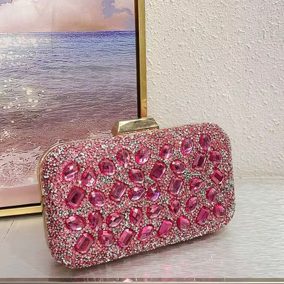 Sonnentasche – elegante Strass- und Kristall-Abendtasche