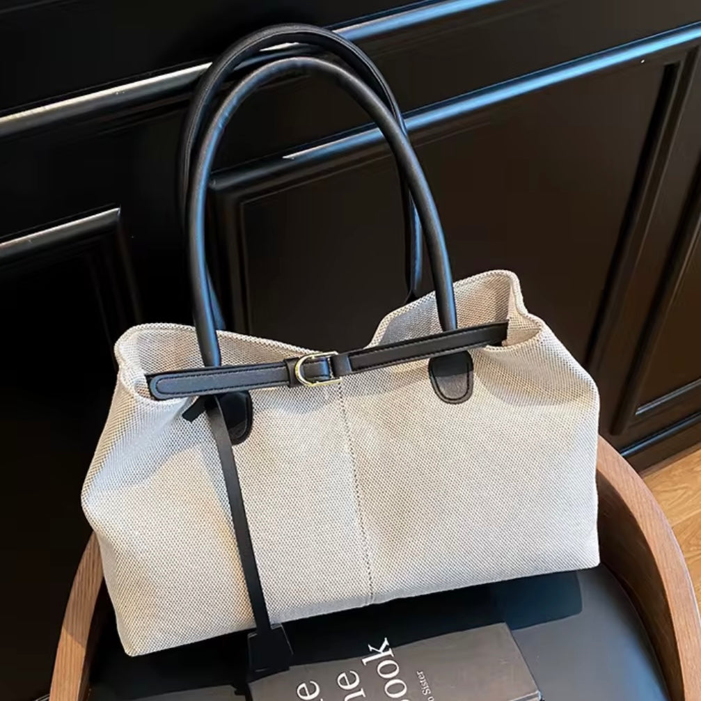 Sac Toile Capri — Bandoulière Vintage Grande Capacité, L'Allure Bohème du Quotidien