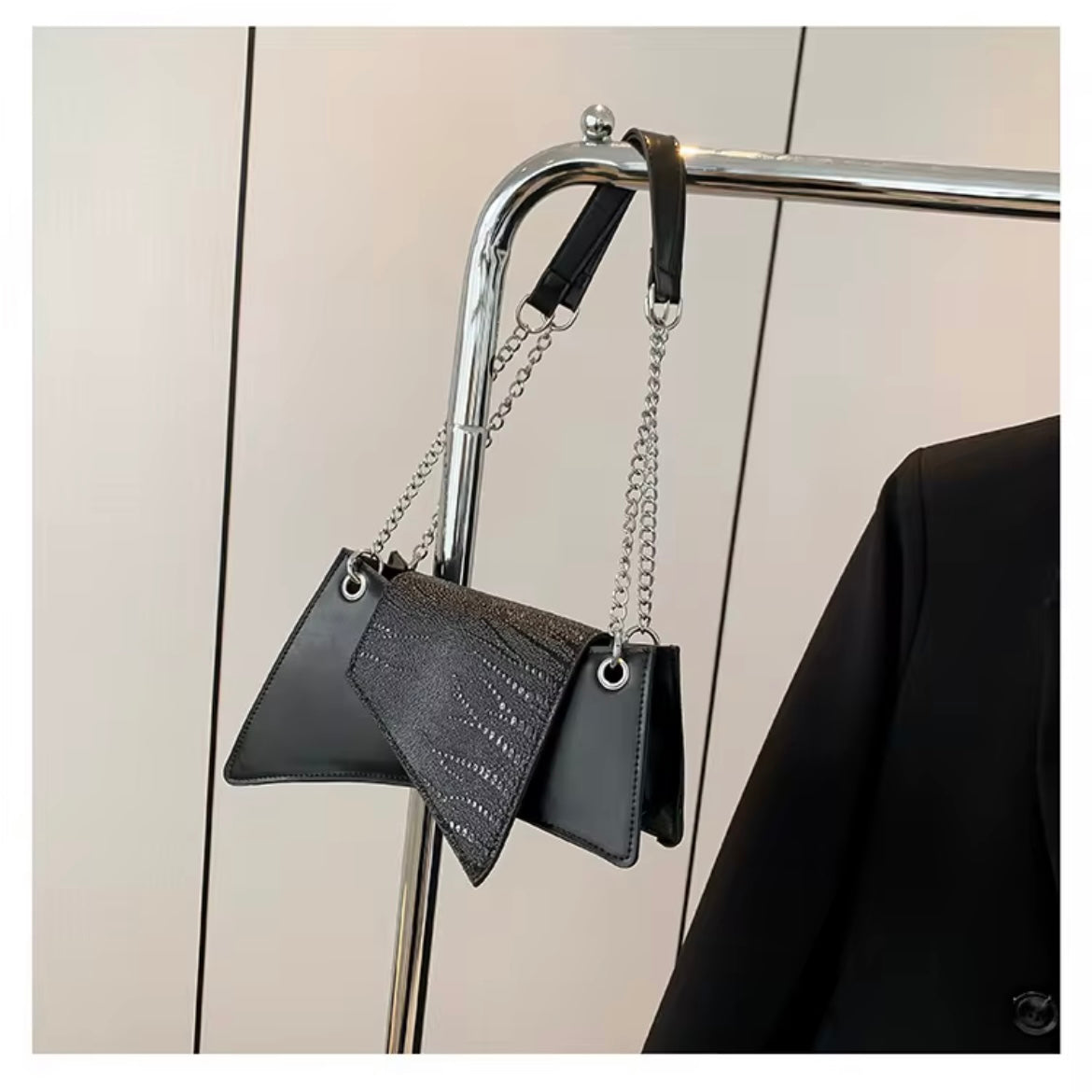 Sac Chaîne Riviera — Bandoulière PU Style Urbain Chic, De la Plage à la Terrasse