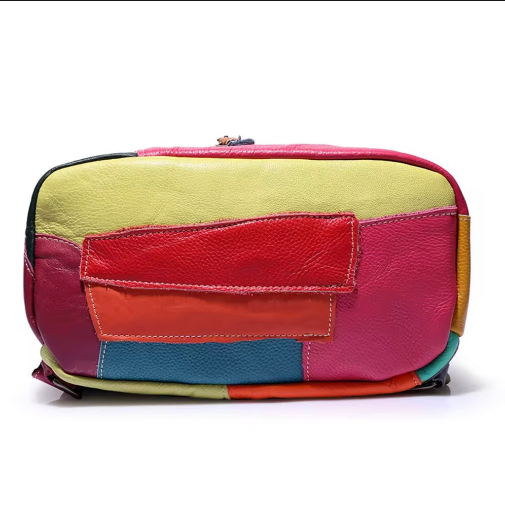 Riviera Rucksack — Echtes Leder, Großes Fassungsvermögen, Vintage-Bohemian-Stil
