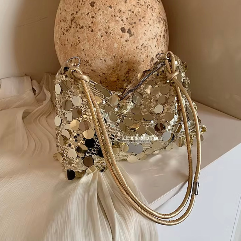 Sac à Main Vintage à Paillettes – Pochette Élégante Toutes Saisons