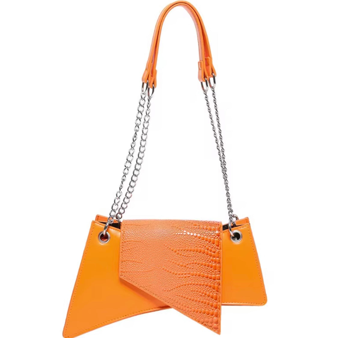 Sac Chaîne Riviera — Bandoulière PU Style Urbain Chic, De la Plage à la Terrasse