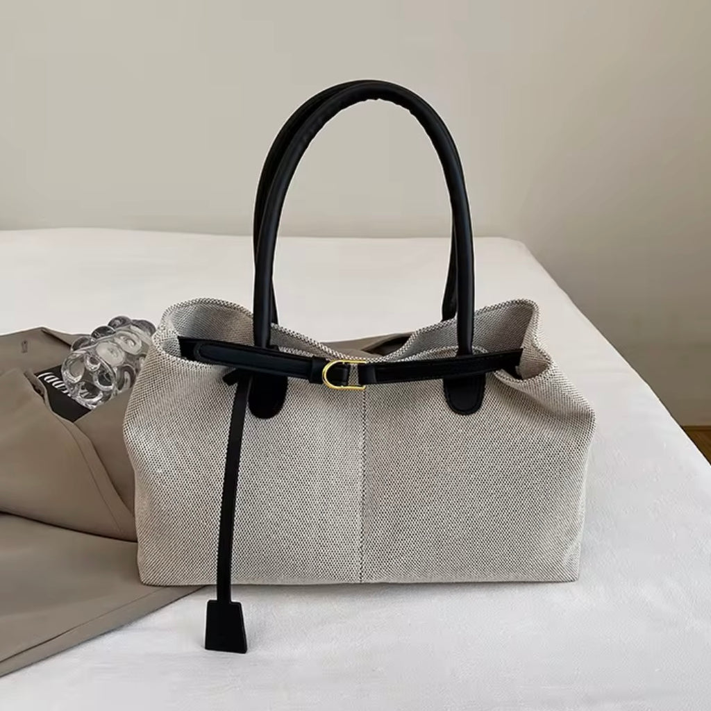 Sac Toile Capri — Bandoulière Vintage Grande Capacité, L'Allure Bohème du Quotidien