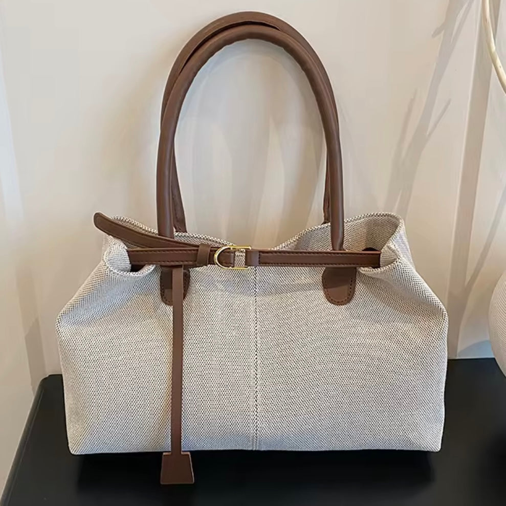 Sac Toile Capri — Bandoulière Vintage Grande Capacité, L'Allure Bohème du Quotidien