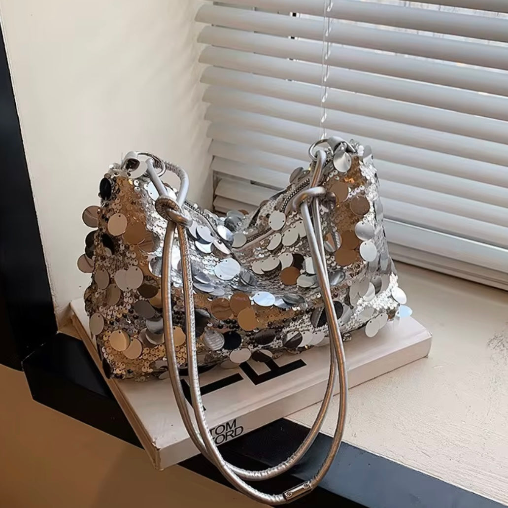 Sac à Main Vintage à Paillettes – Pochette Élégante Toutes Saisons
