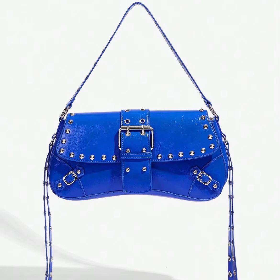 Sac Moto Punk à Rivets – Cuir PU Premium